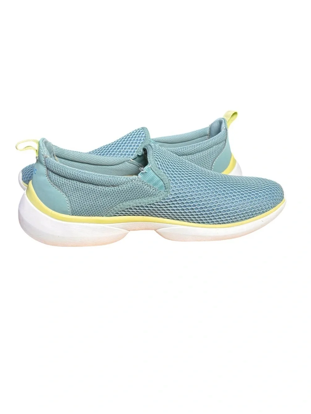 Vionic Vortex Zeta Active Slip-On Sneakers Light Blue/Yellow Women’s Size 9